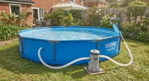 The Best Steel Pro pool featuring an integrated filter pump for clear, clean water