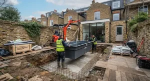 Process of installing a custom cold water plunge pool in a UK property