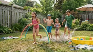 An affordable large pool with slide for older kids offering great value for money in a suburban yard.